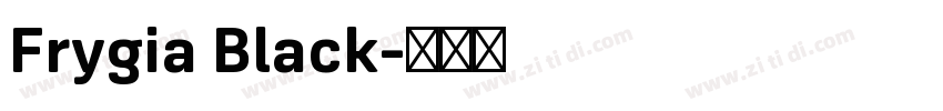 Frygia Black字体转换